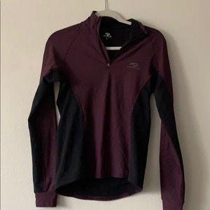 Brooks 3/4 zip athletic shirt